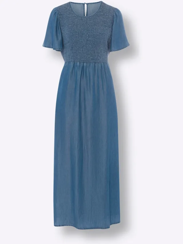 Zomerjurk jeansblauw