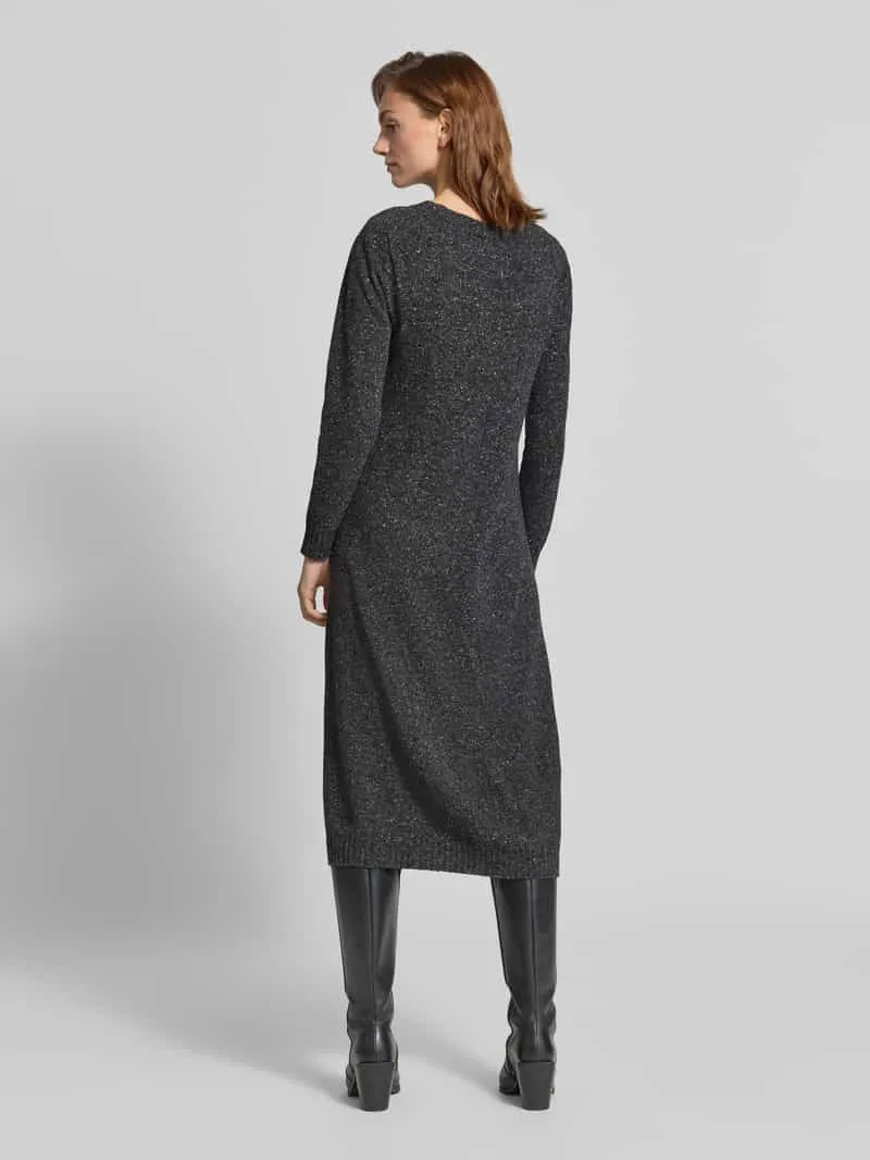 Max Mara Nauwsluitende vrijetijdsjurk van wolmix met zijde-aandeel model 'GOCCIA' antraciet, foto 3