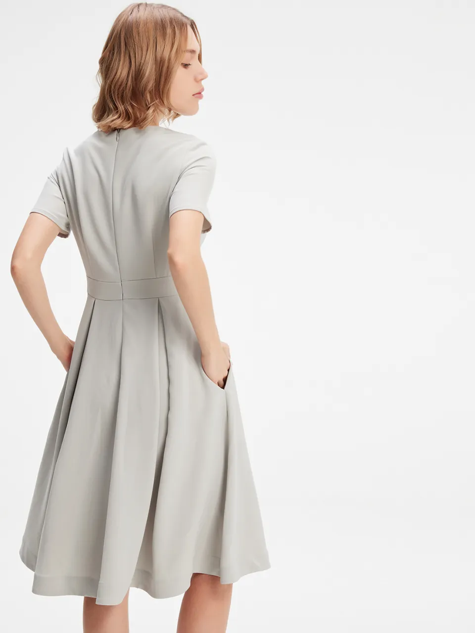 Smart & Joy Fit-and-flare klassieke jurk groen, foto 2