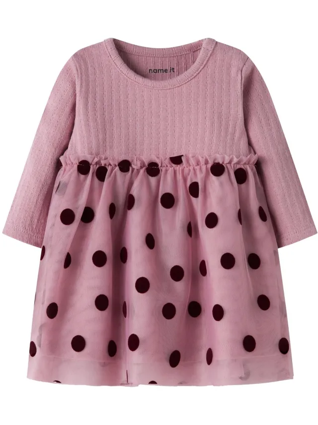 NAME IT Jurk tule Lilas1