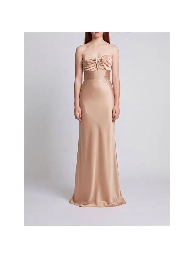 Elisabetta Franchi Lange Jurk Elisabetta Franchi ABR1267E2 EV8 Beige