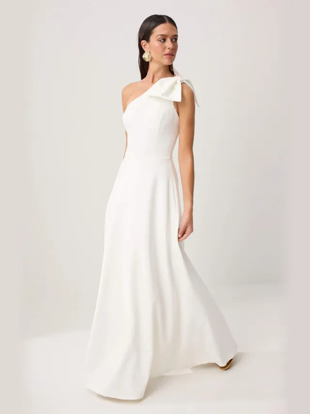 Trendyol TRENDYOLMİLLA Dames Wit Effen Maxi Mouwloos Diploma-uitreiking / Gala A-lijn Avond & Gala Jurk, foto 2