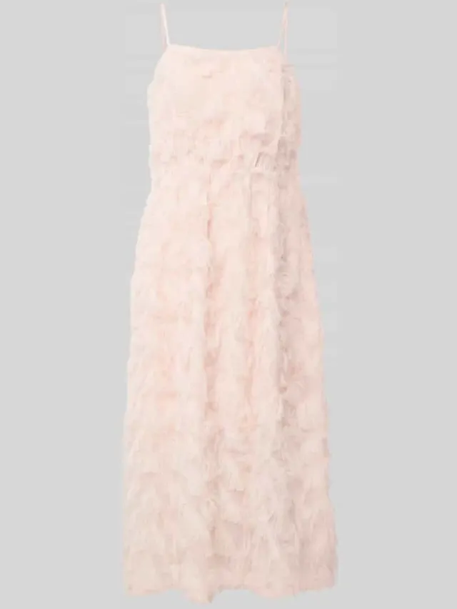 Selected Regular fit vrijetijdsjurk met franjes model 'MYLINE' roze, foto 2