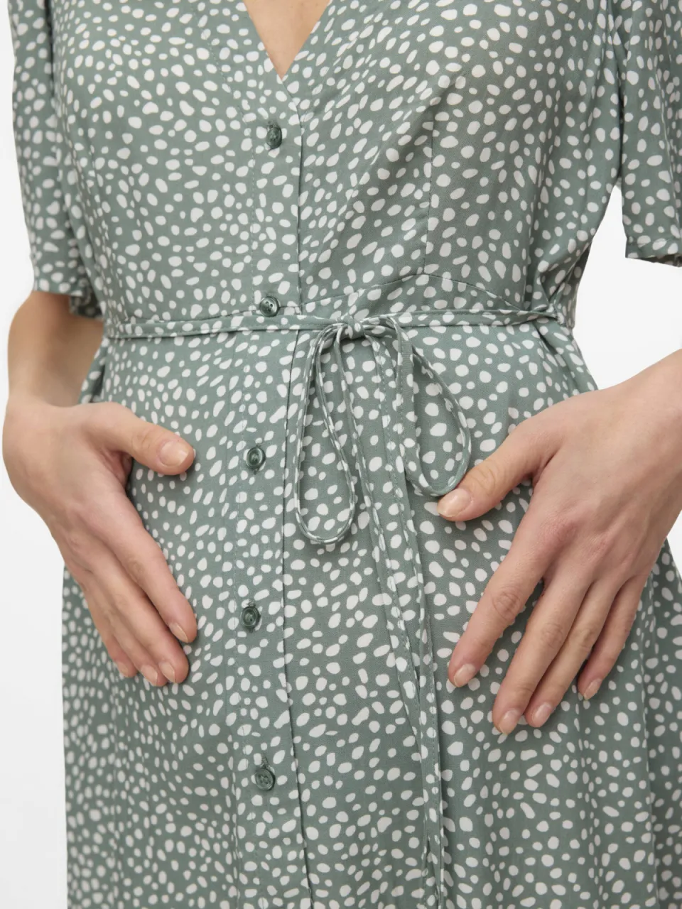 Vero Moda Maternity zwangerschapsjurk grijsgroen, foto 5