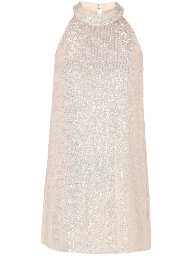 Faina jurk beige veelkleurig