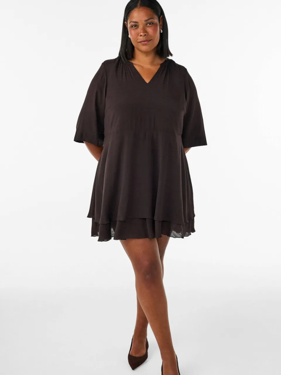 Zizzi A-lijn jurk Plus Size - donkerblauw, foto 4