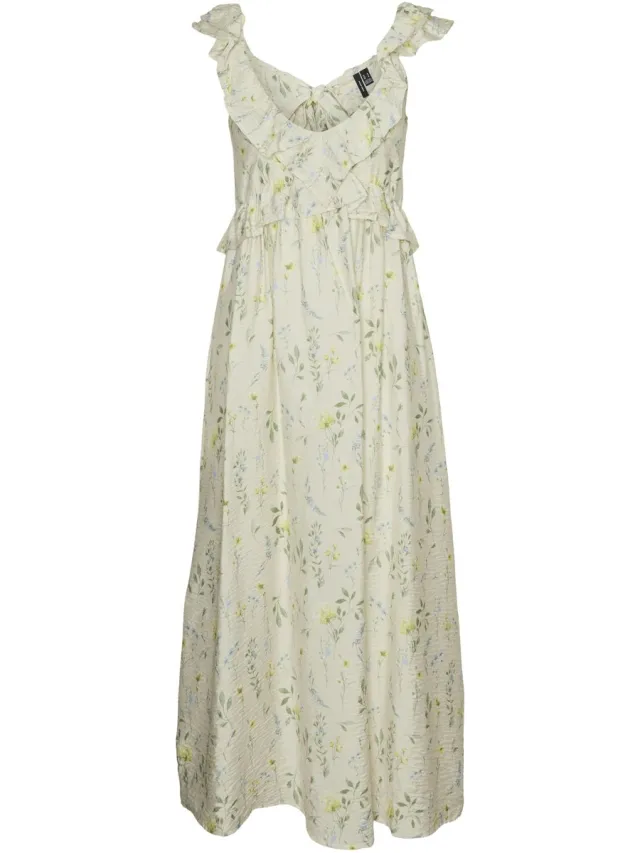 Vero Moda VMJOSIE SL ANKLE DRESS WVN GA - Dames - Maxi jurken Birch;Hazel