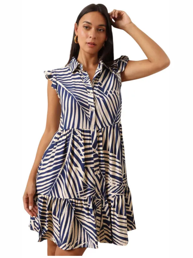 La Modeuse Jurk La Modeuse 74215_P175624 Blauw