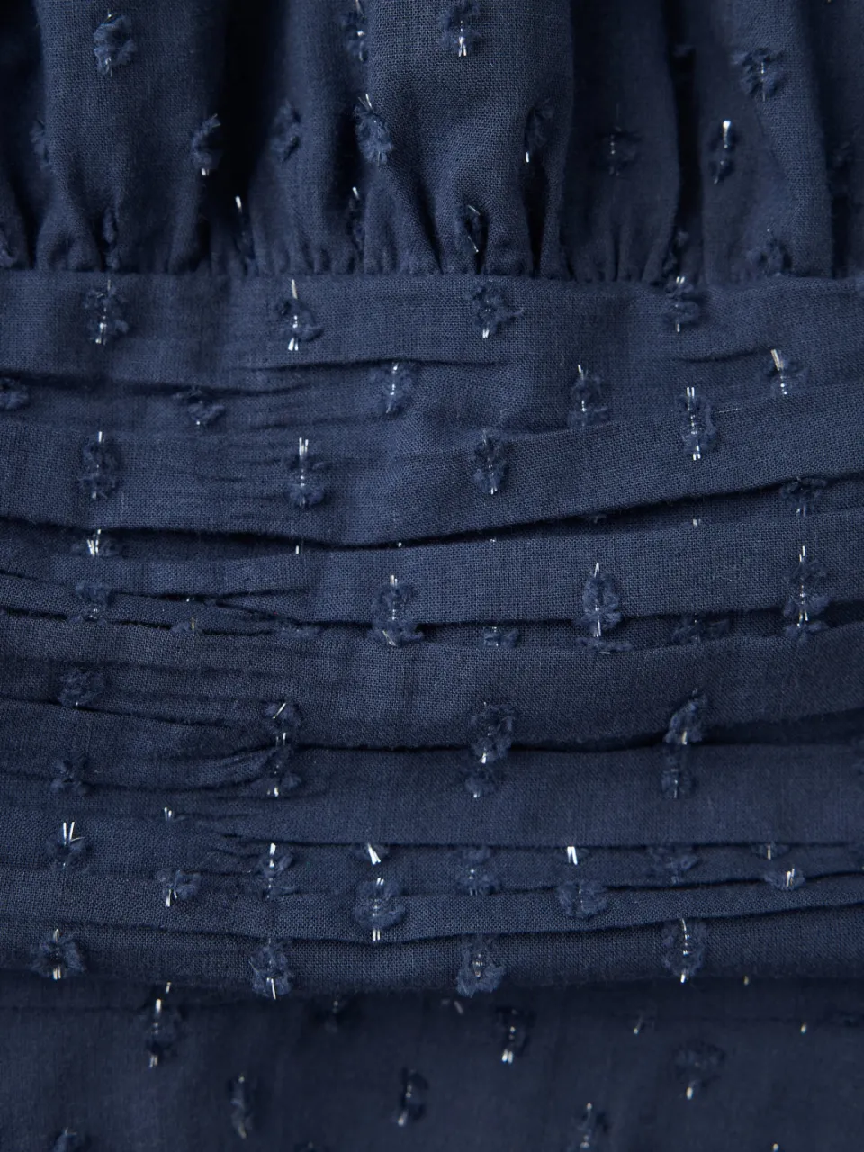 Mango Kids korte glitterjurk marineblauw, foto 7