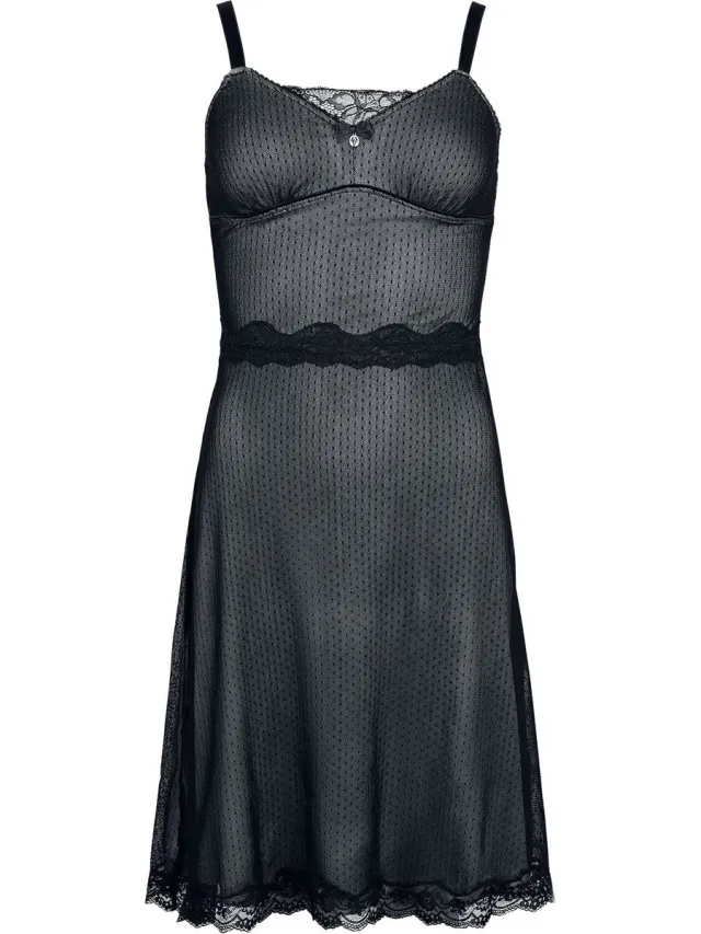Vive Maria Boudoir Tulle Dames Mini-jurk - zwart