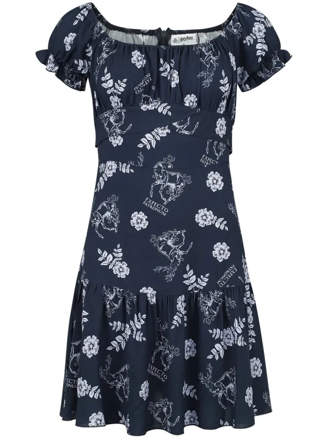 Harry Potter Patronus Dames Midi-jurk - meerkleurig multicolor