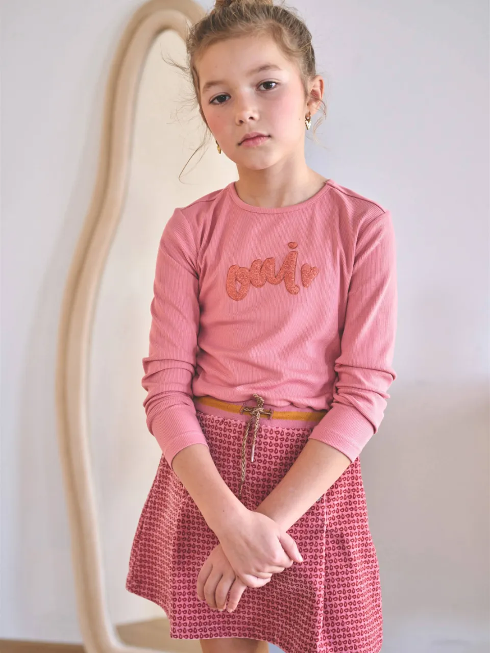 Nono Moss roze midi jurk Roze/donkerroze