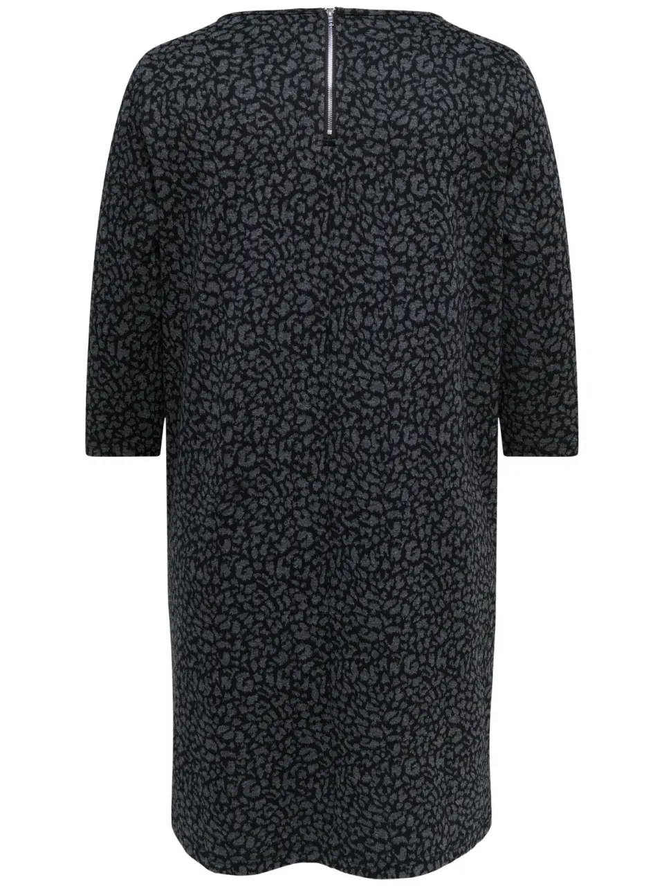 Only Carmakoma mini jurk Plus Size met panterprint - zwart, foto 2