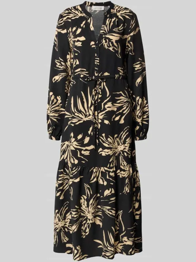 GUIDO MARIA KRETSCHMER WOMAN maxi-jurk van viscosemix model 'Ayana' zwart, foto 2