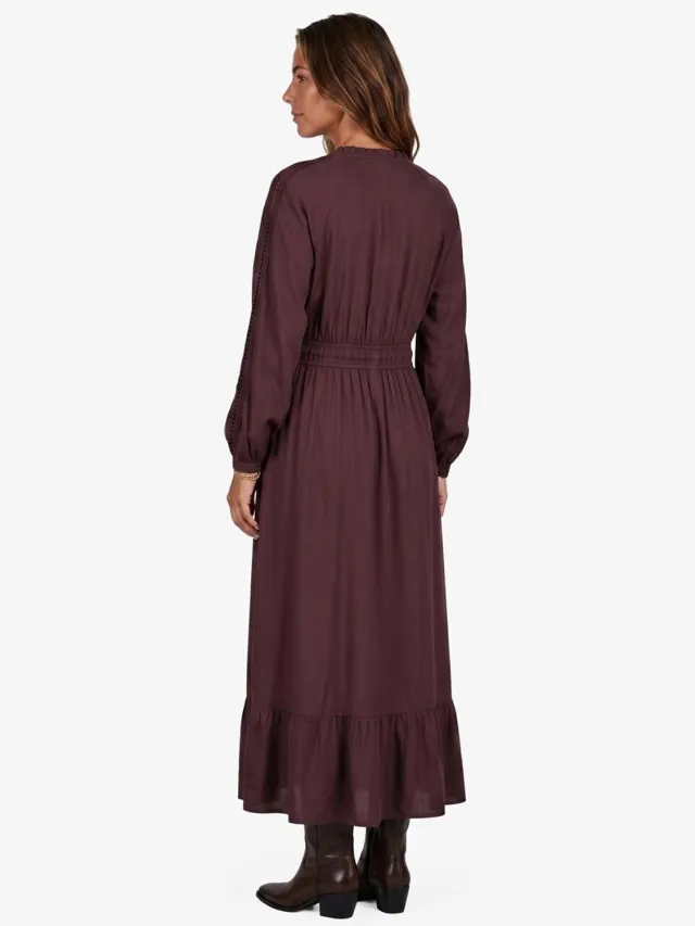 Didi Dames Dress Baile Chocolate brown Beige / bruin