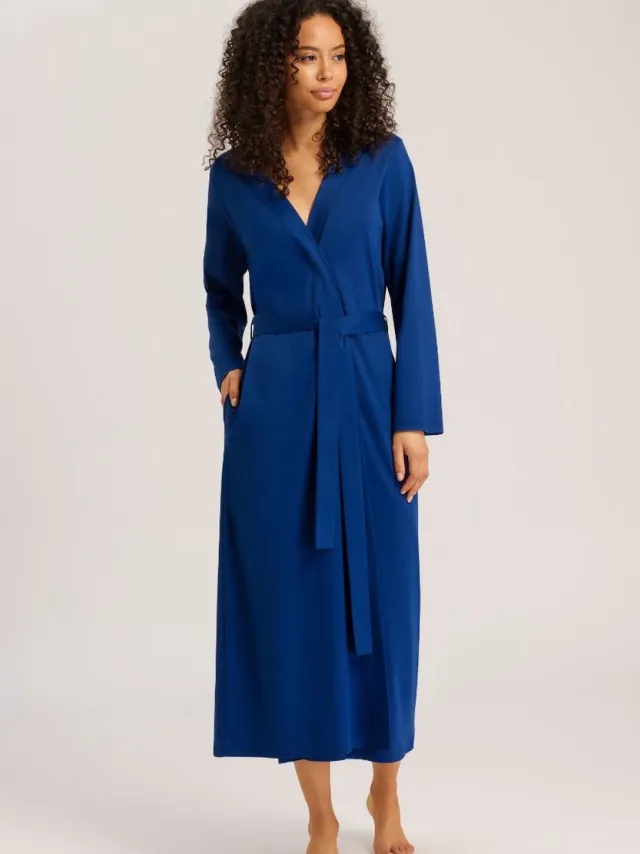 Hanro Naila Negligé 074999/074997 indigo Blauw