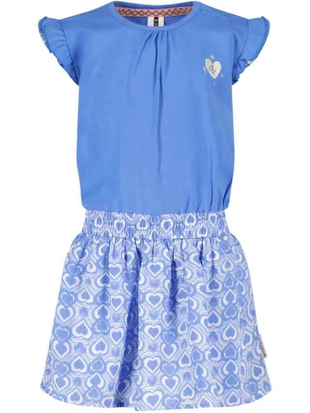 B.Nosy B. Nosy Y402-7851 Meisjes Jurk - Soft Blue