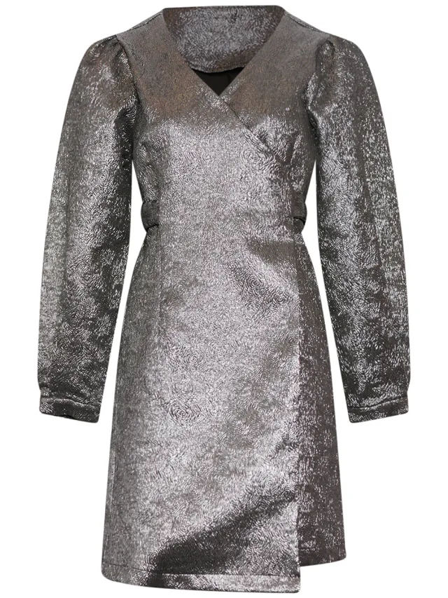 Noella Pace Belt-jurk in metallic