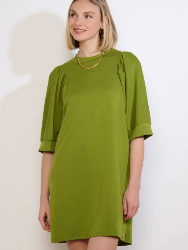 LOLALIZA sweatjurk groen, foto 4