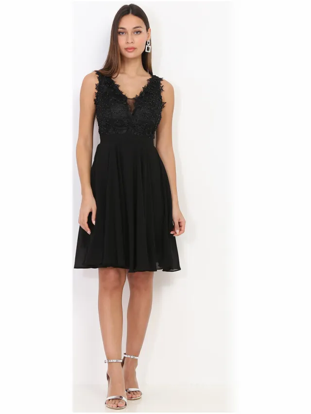 La Modeuse Jurk La Modeuse 29971_P69470 Zwart