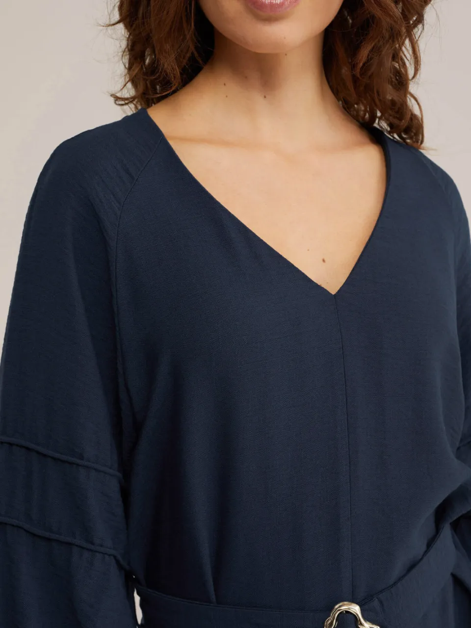 WE Fashion korte jurk donkerblauw, foto 4