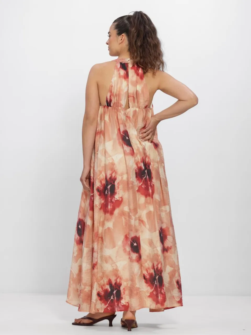 Y.A.S. YAS Dames Jurken Yassumio Sl Ankle Dress - Perzik, foto 3