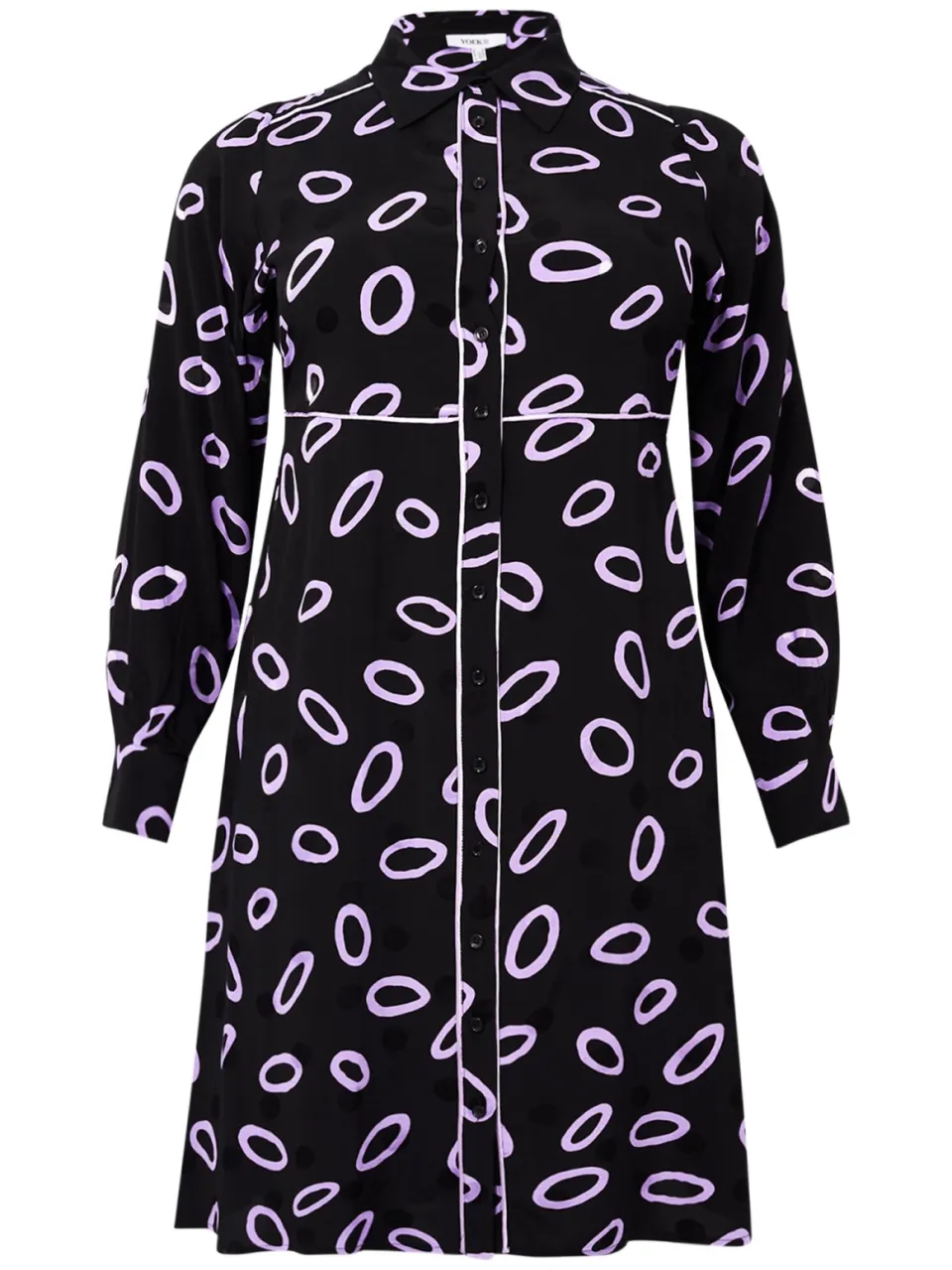 Yoek Jurk LOOPS | Zwart, foto 2