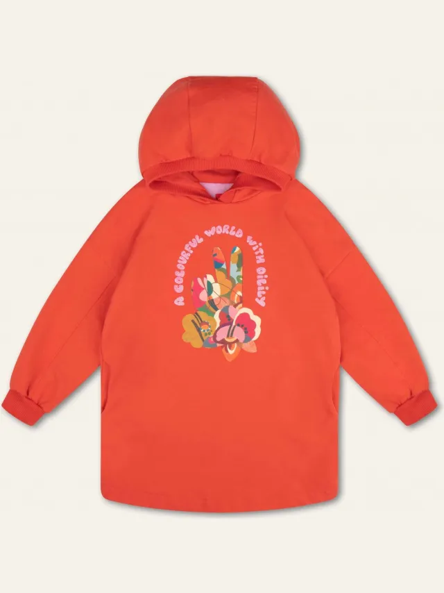 Oilily Daiz Jurk - Rood - 122/7yr Oranje