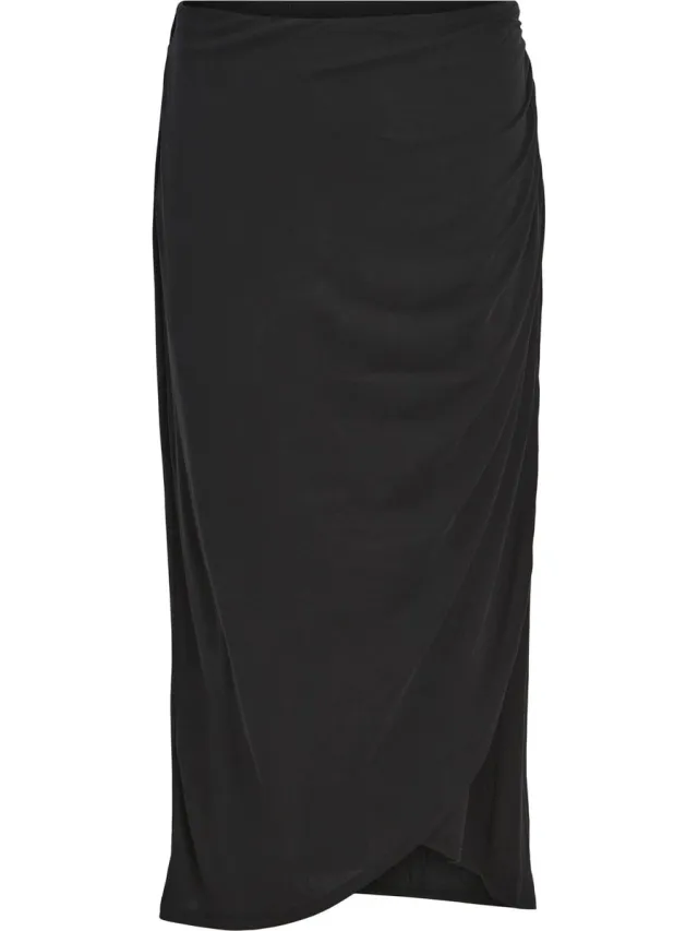 OBJECT COLLECTORS ITEM Object - Rok Objannie Hw Drape Skirt Noos 23040619 Black Dames