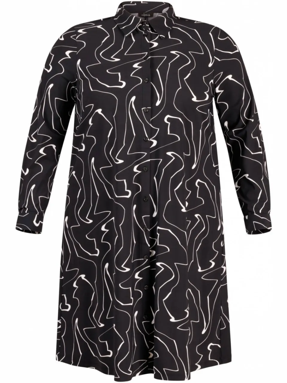 Colletta jurk Plus Size met print - zwart, foto 2