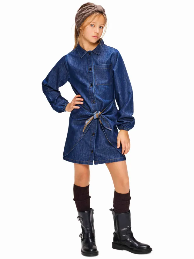 Retour Jeans Nova spijkerjurk donkerblauw Dark indigo