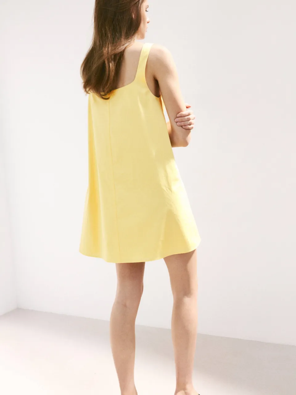 Mango mini jurk - geel, foto 5