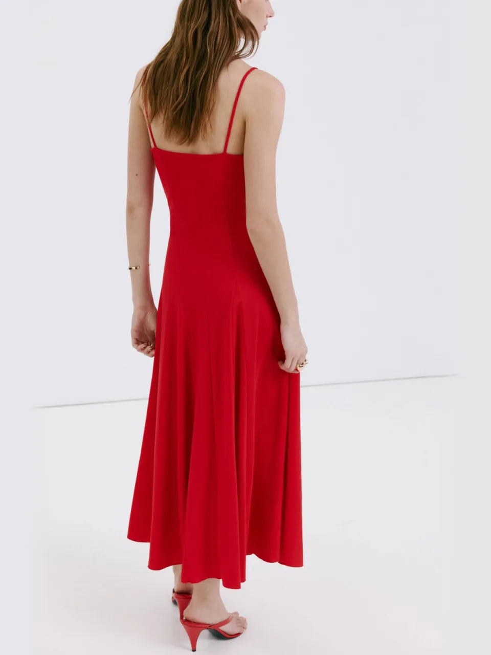 Mango midijurk - rood, foto 3