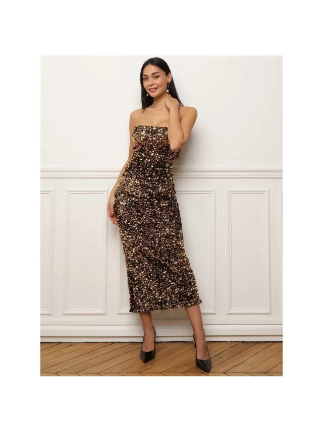La Modeuse Jurk La Modeuse 73462_P173223 Goud