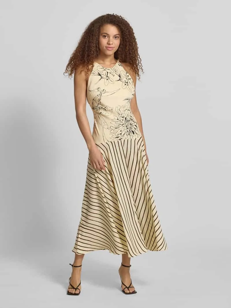 Topshop Maxi-jurk in all-over look model 'MILLE' Offwhite gemêleerd