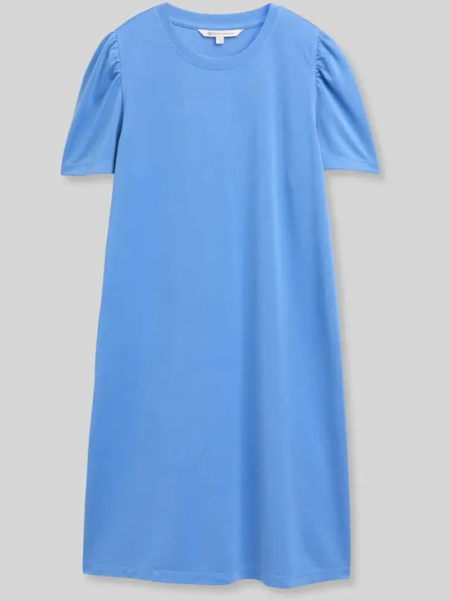 Tom Tailor regular fit vrijetijdsjurk van modalmix koningsblauw, foto 2