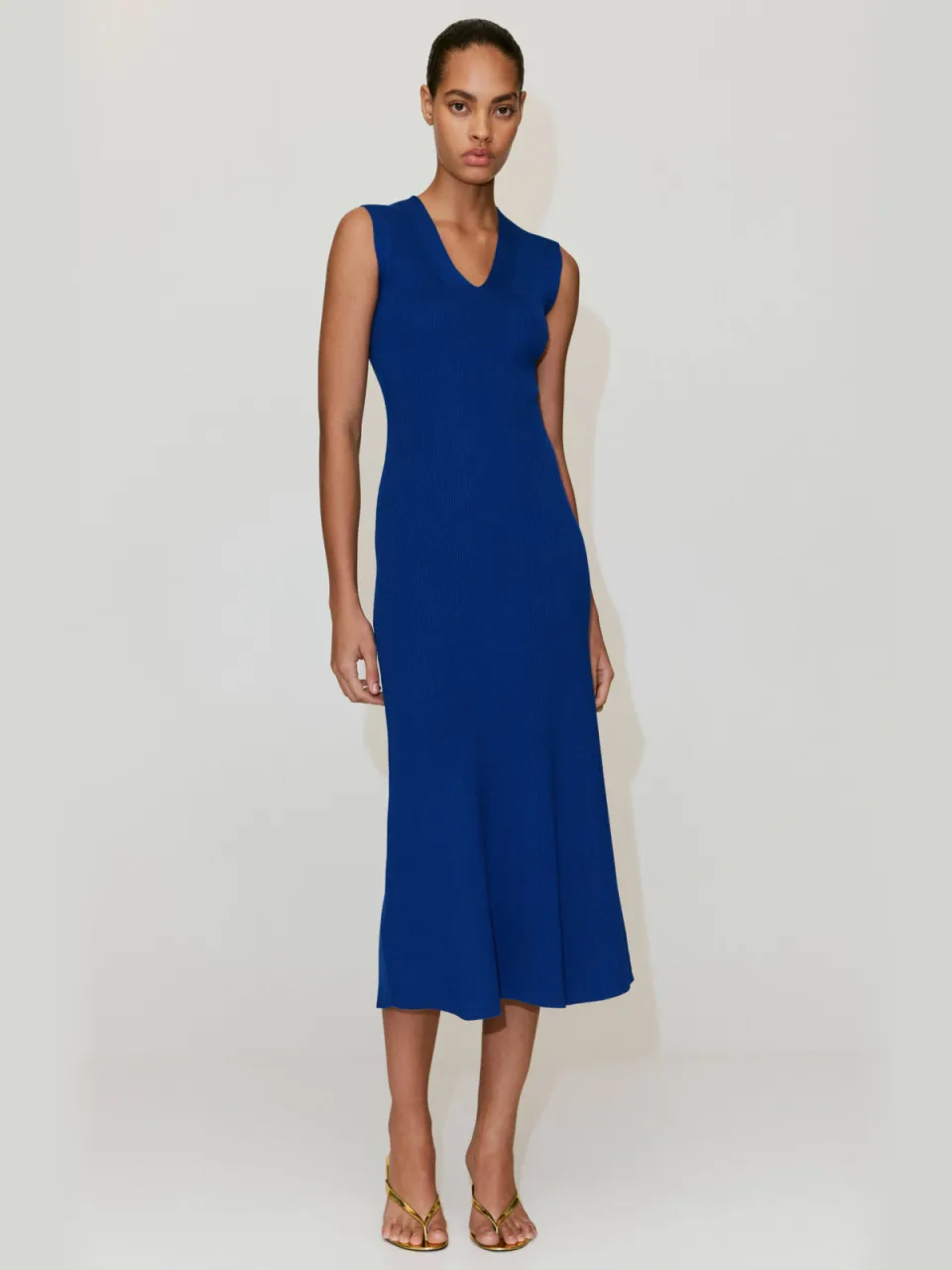 Mango midi jurk - blauw