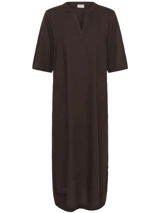 Kaffe Damesjurk KAFFE Milia Kaftan zwarte koffie