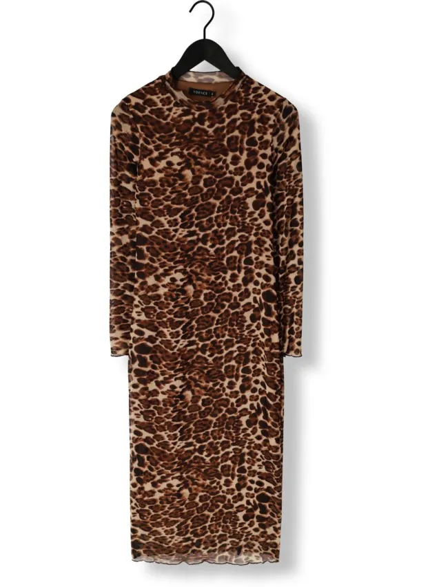 Ydence Dress Joyce Dames - Jurk - Bruin