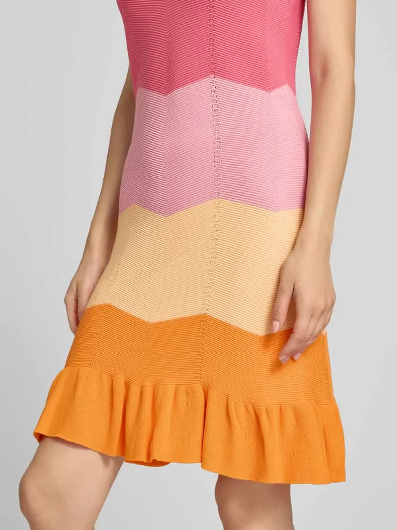 OH APRIL Tricotjurk van viscosemix model 'Jany' oranje gemêleerd, foto 4