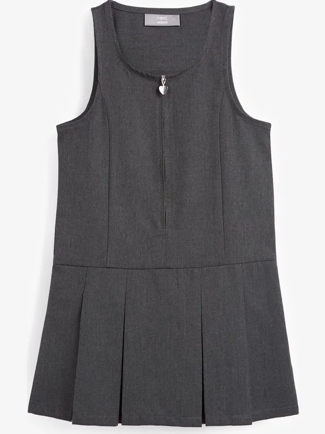 Next Meisjes - Schoolovergooier met standaard pasvorm en rits aan de voorkant - Grijs Grey