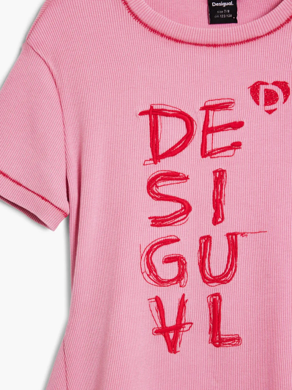 Desigual A-lijn jurk roze, foto 4