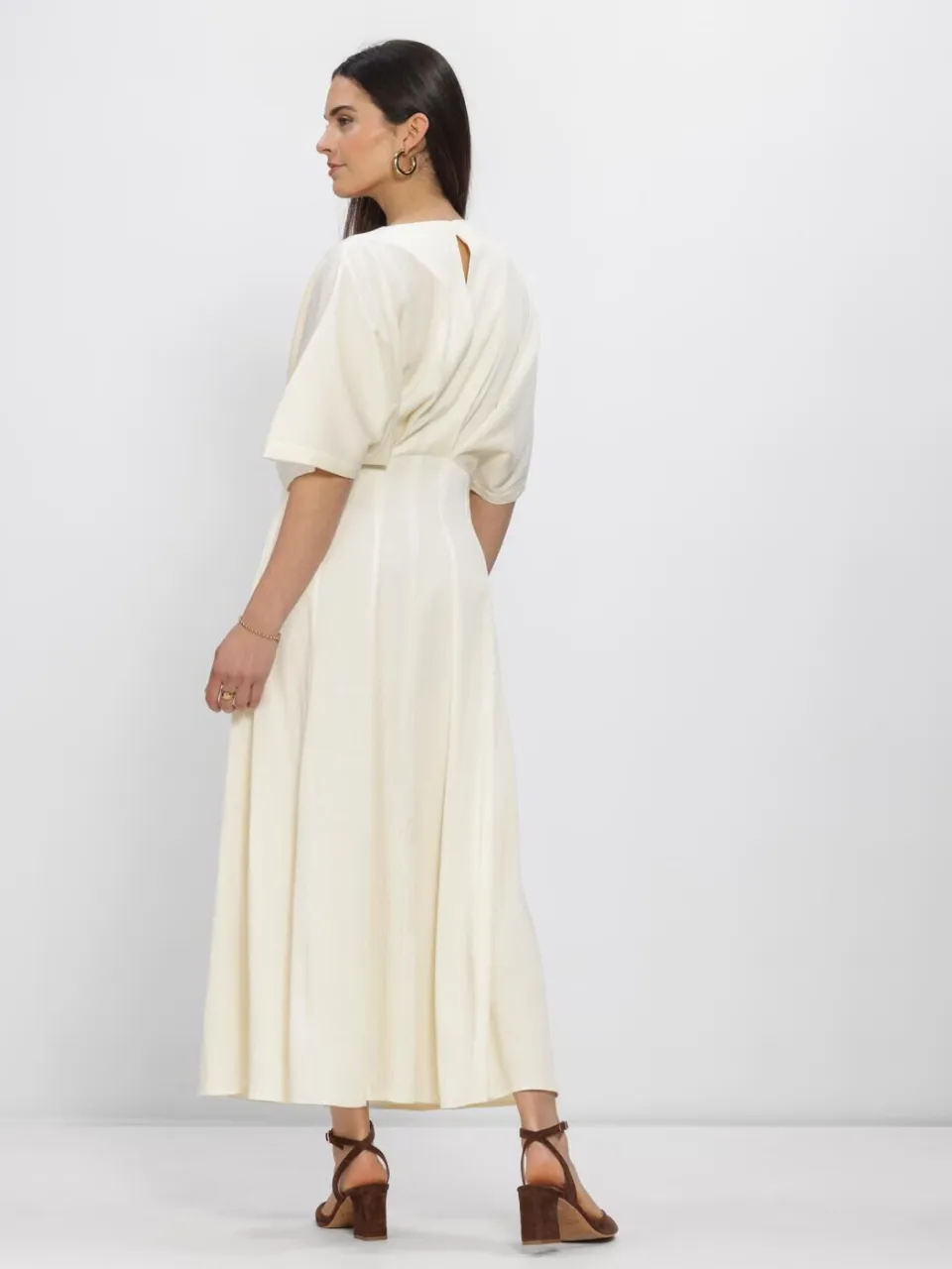 COPENHAGEN MUSE Dames Jurken Cmvianna-dress - Ecru, foto 3