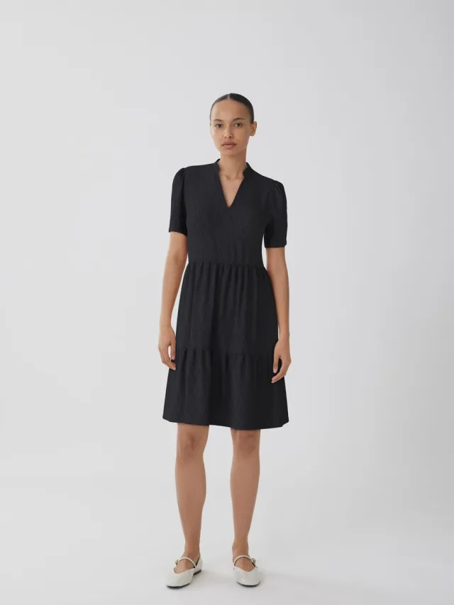 Vila Korte jurk VIBELLI korte mouwen Black Beauty