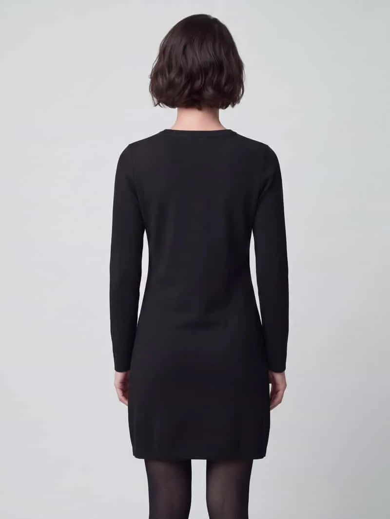 Vero Moda Tricotjurk met zijsplitten zwart, foto 3