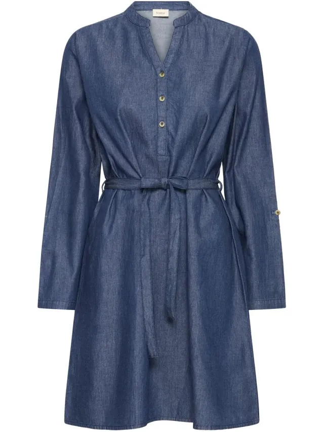 Fransa Dameshemdjurk fransa Frvilda unwashed blue denim