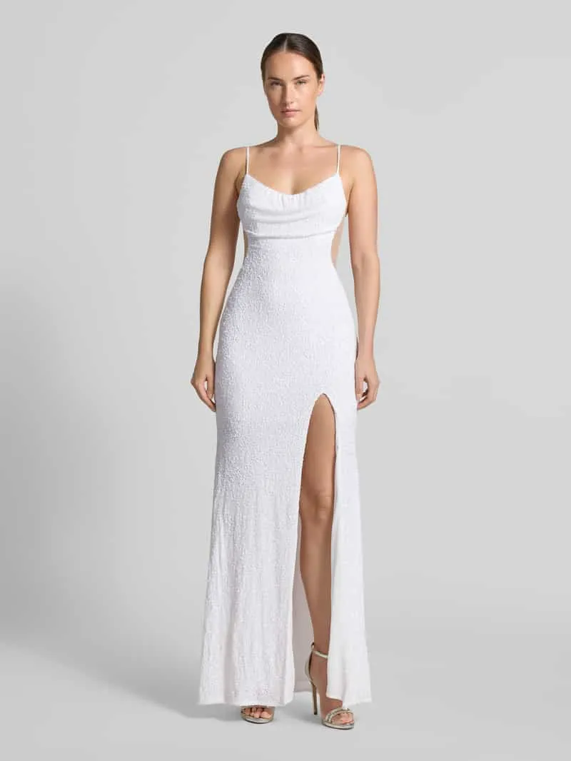 Hey Kyla Avondjurk van pailletten Offwhite