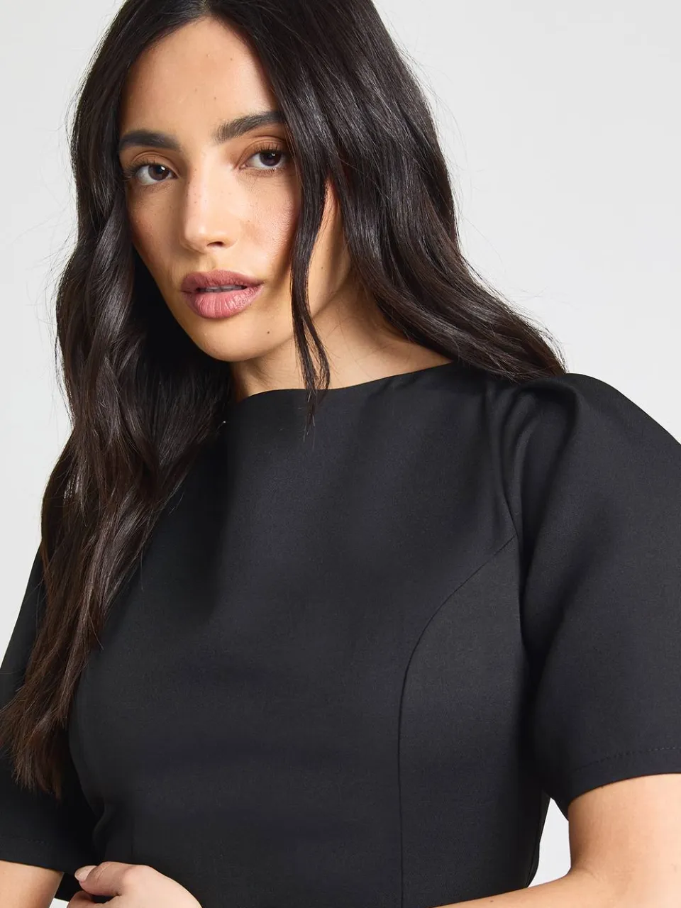 boohoo Dames Mini-jurk Met Gestructureerde Naaddetails zwart, foto 4