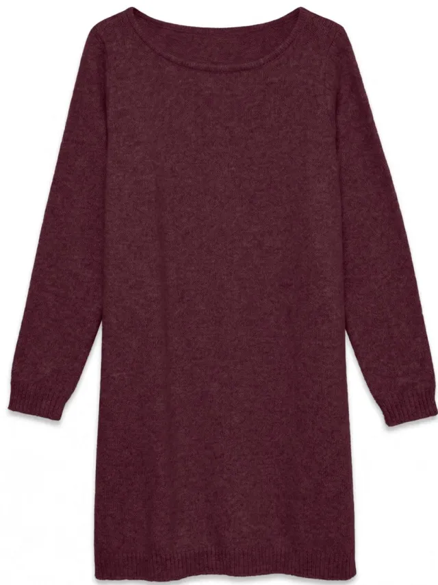 Vero Moda Gebreide jurk AWVIVA Korte jurk Winetasting 1