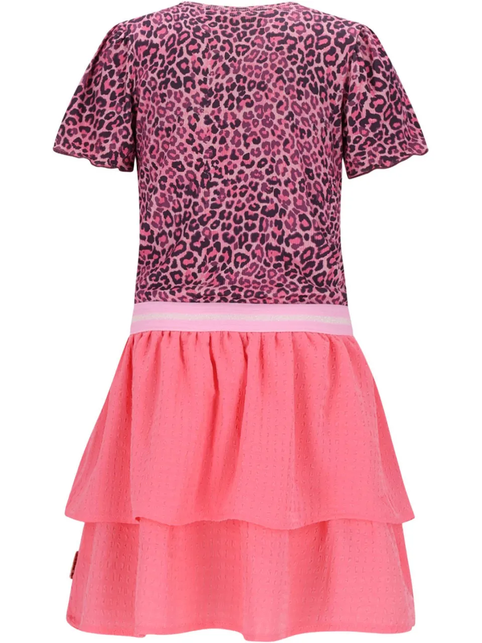 B.Nosy korte jurk met panterprint roze, foto 3